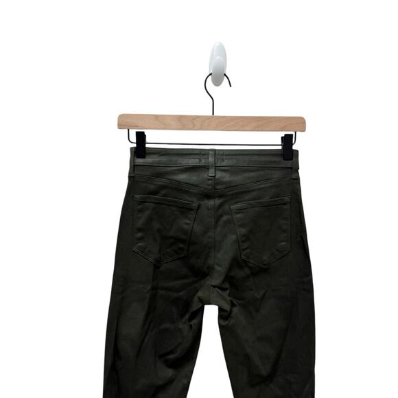 L'AGENCE Beatrix Army Coated High-Rise Flared Pants Women’s Size 24‎ - Picture 9 of 11
